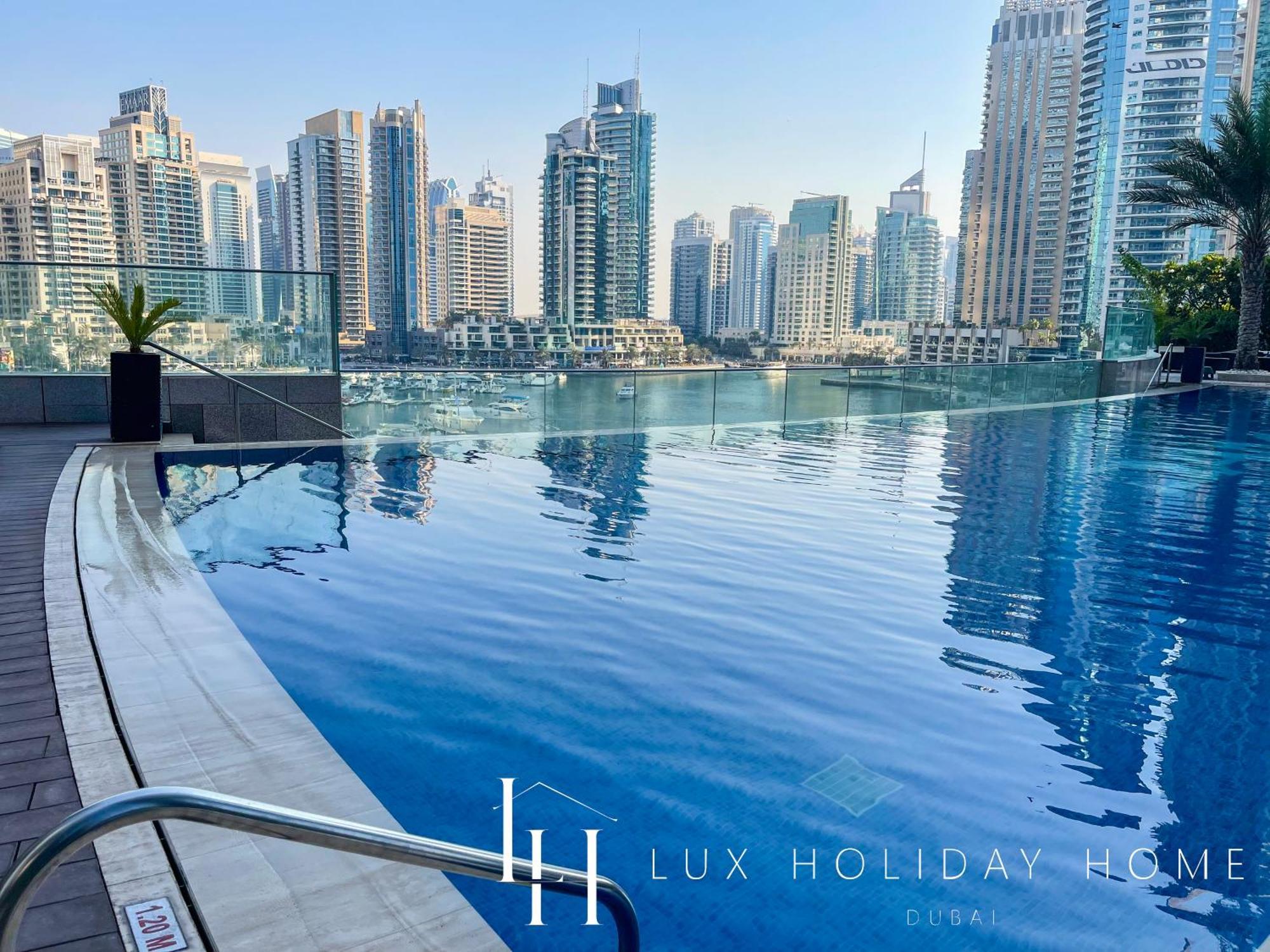 Lux - Lavish Suite With Full Palm Jumeirah View 1 Dubai Exterior foto