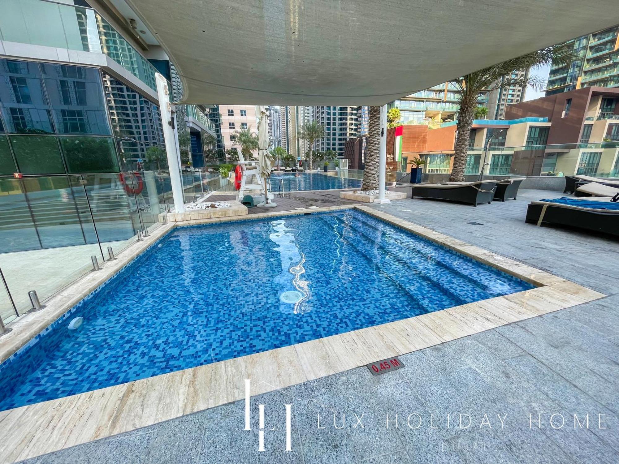 Lux - Lavish Suite With Full Palm Jumeirah View 1 Dubai Exterior foto